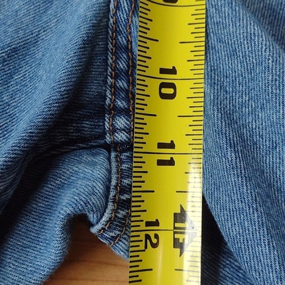 Empyre Eileen Mom Jeans Distressed with Checkered Striping Size 7 - Picture 11 of 16
